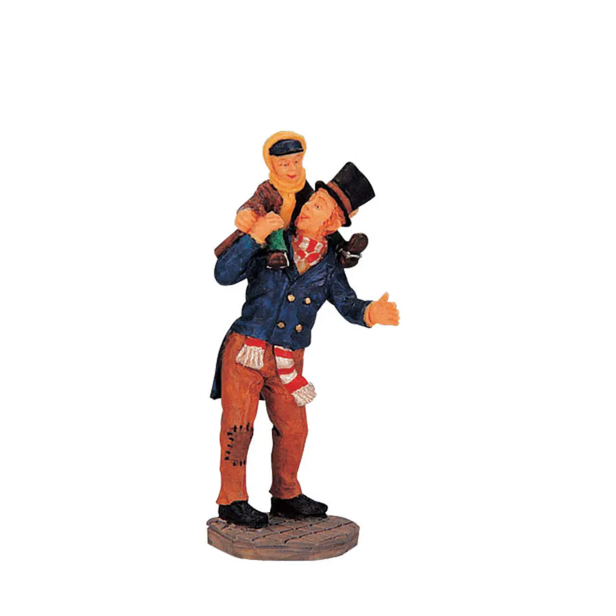 Bob Cratchit & Tiny Tim Lemax Christmas Village Figurine Lemax