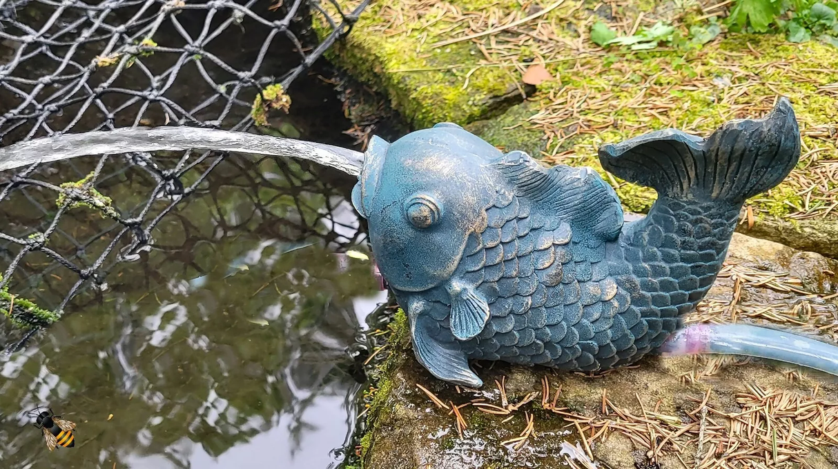 Bermuda Pond Pals Spitter Fish Water Fountain Feature