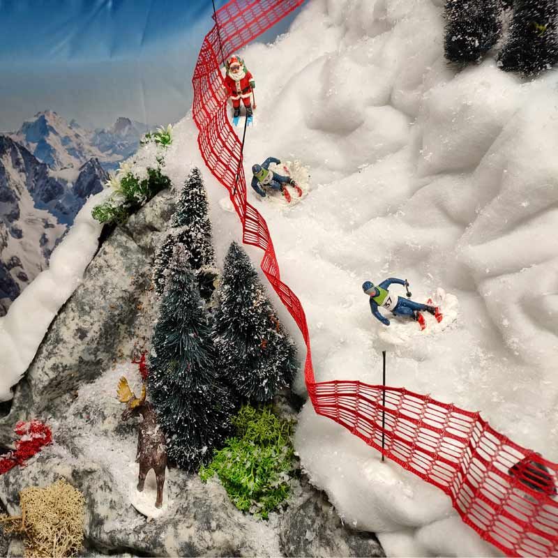My Village Mouldable Sheet Snow (60 × 50 cm) – Flexible 3D Aluminium Snow & Alpine Terrain Scenery Foil | FI08 My Village