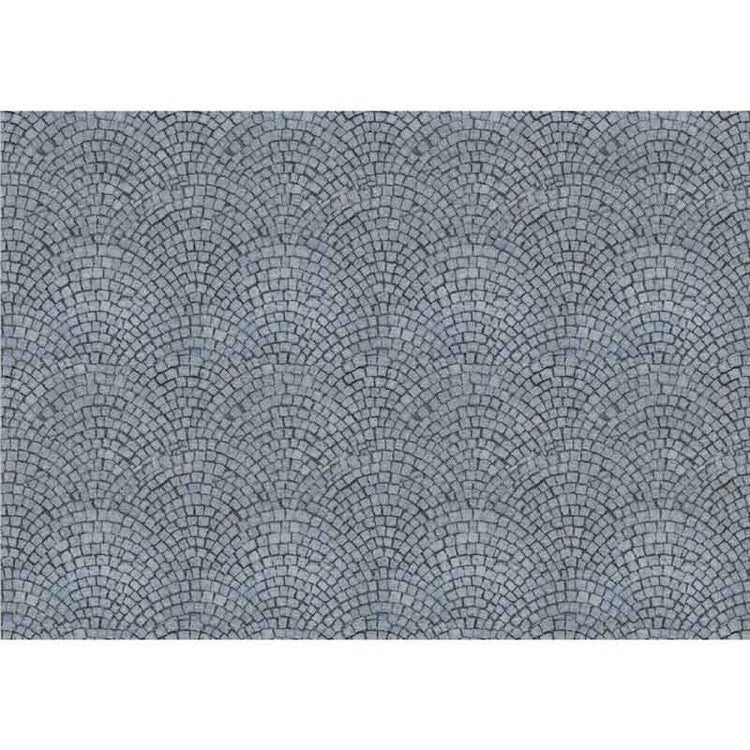 My Village Arched Pavement Sheet (29.7 × 21 cm) – Fan-Patterned Cobblestone Scenery Sheet for Christmas Village Town Squares & Historic Streets | MYD98 My Village