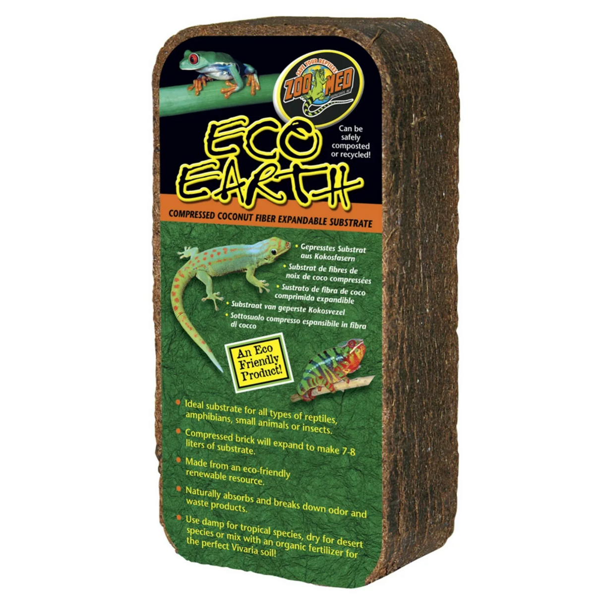 Zoo Med Eco Earth Compressed Brick Peregrine Livefoods Ltd