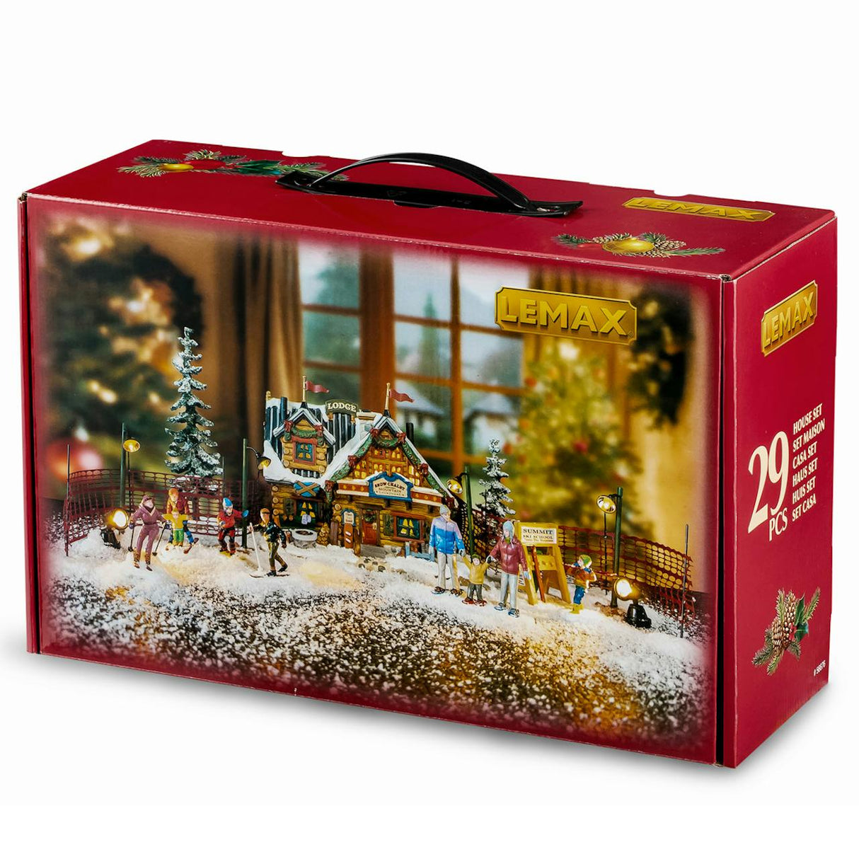 Apres-Ski Lodge Set, Incl. Adaptor 74254, 550 Ma (White) Lemax Christmas Village House Set Lemax Christmas Village