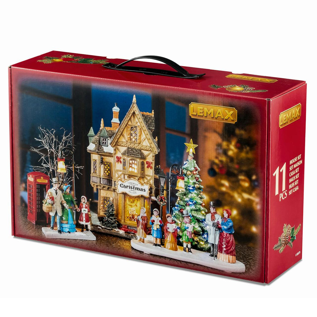 Tannenbaum Christmas Shoppe Set Incl. Adaptor 550 Ma (White) Lemax Christmas Village House Set Lemax Christmas Village