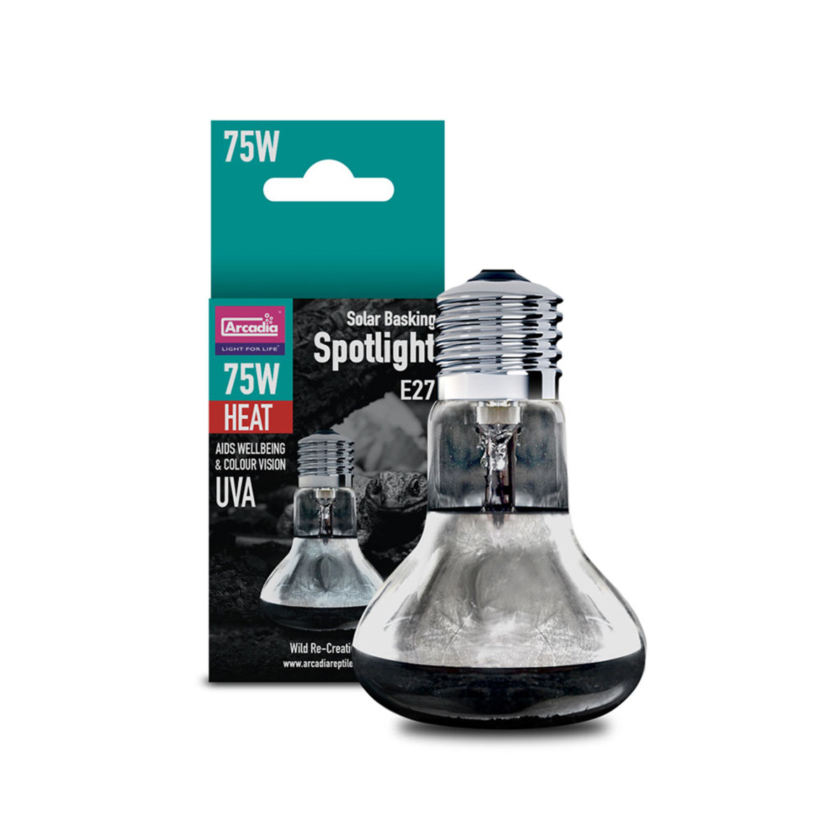 Arcadia Solar Basking Spotlight 75w Arcadia/Monkfield Nutrition