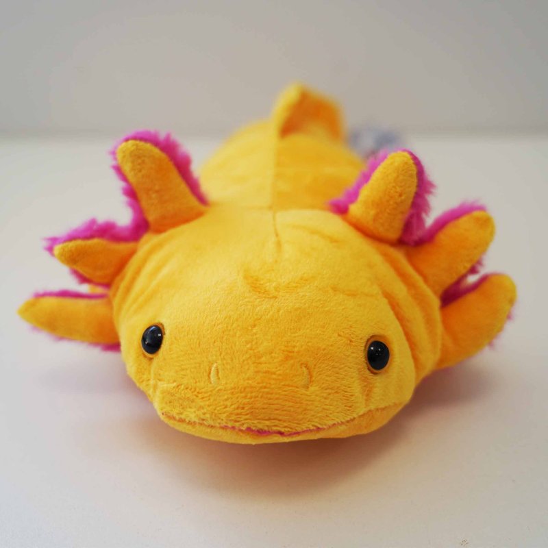 Axolotl Yellow Plushie 30cm J & K Aquatics Ltd