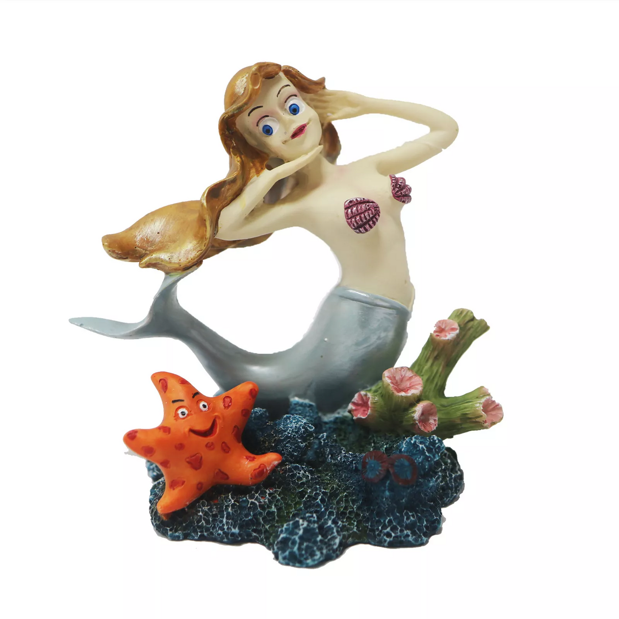 Betta Posing Mermaid Aquarium Ornament