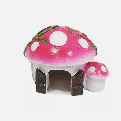 Betta Small Pink Mushroom House