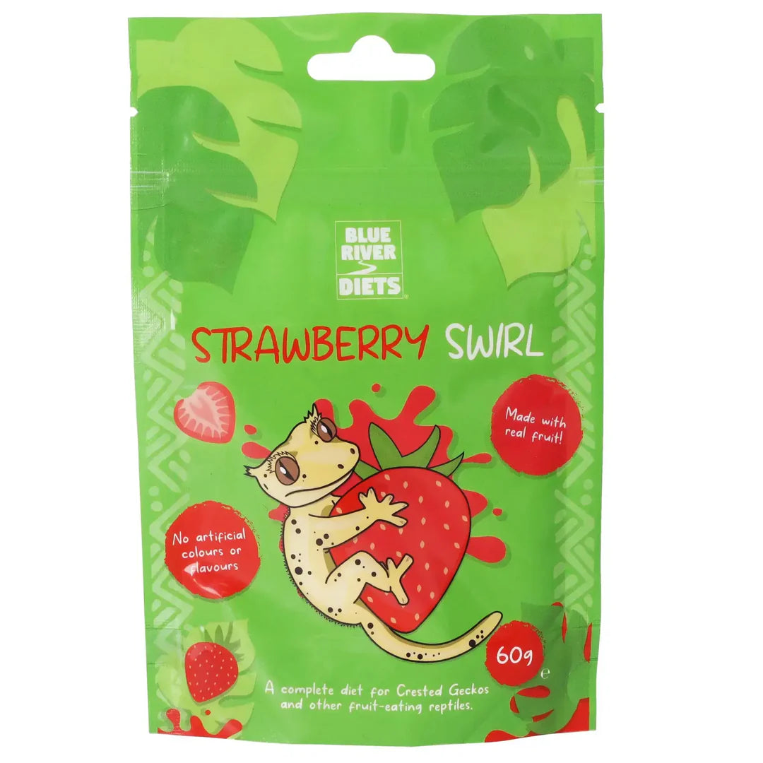 Blue River Strawberry Swirl Gecko Diet 60g Peregrine Livefoods Ltd