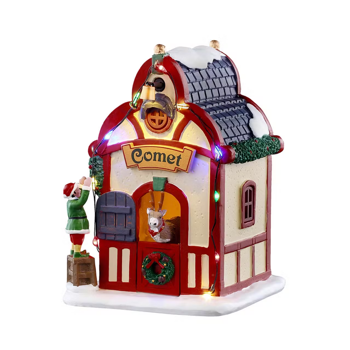 Comet's Den, AC Adaptable (Not Included) Lemax Christmas Village Table Accent