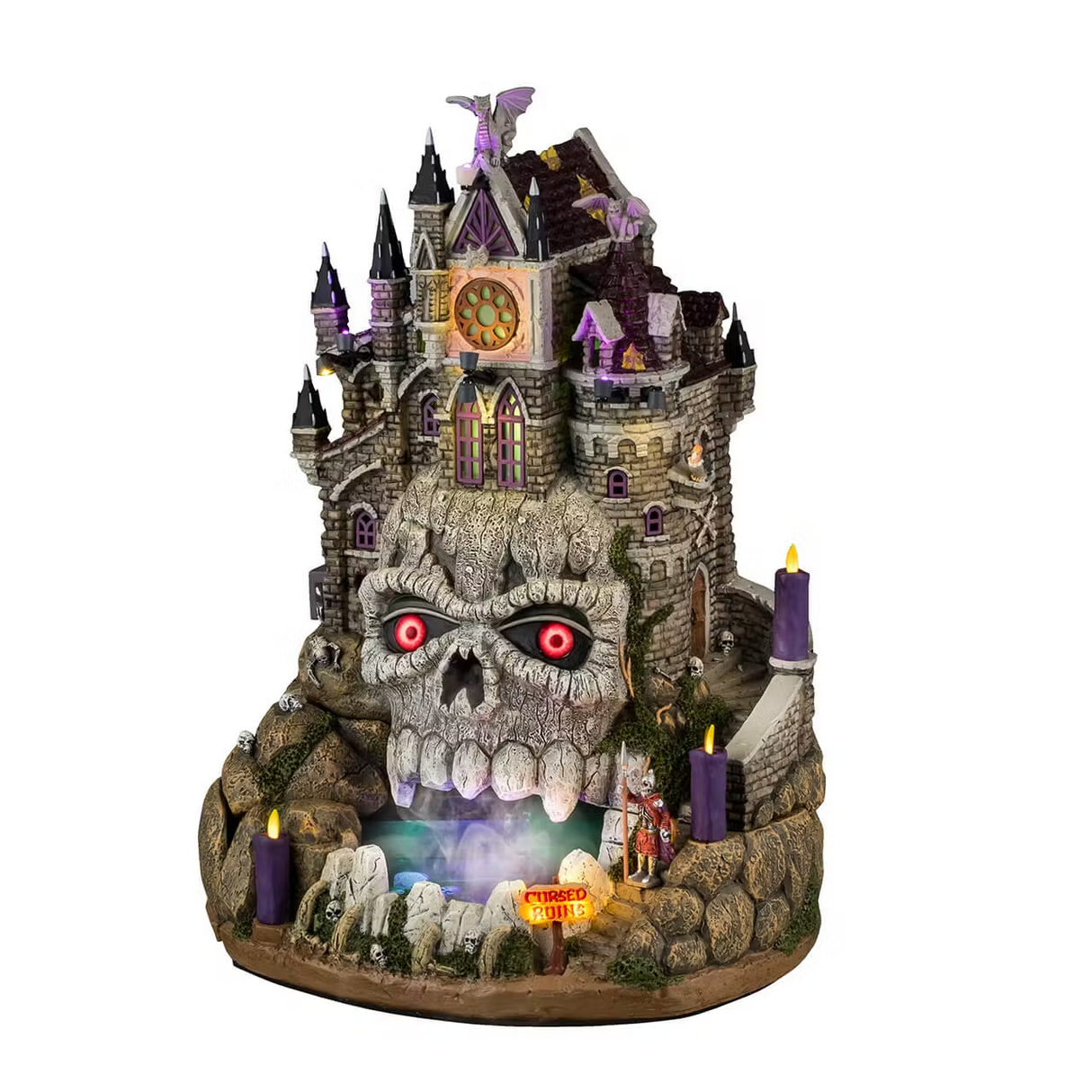 Cursed Ruins With 4.5v Adaptor (Black) Lemax Spooky Town Sights & Sounds