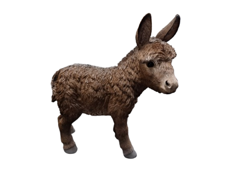 Donkey Real Life Small Resin Nativity Ornament Assorted by Vivid Arts