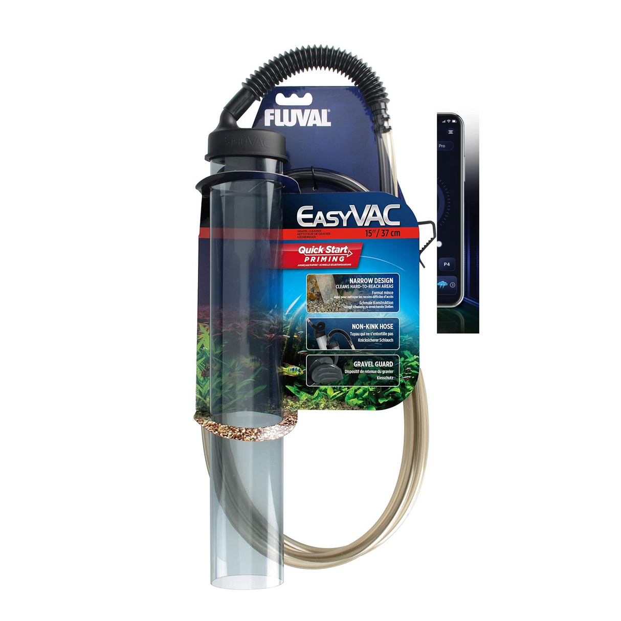 Fluval EasyVac Aquarium Gravel Cleaner Medium