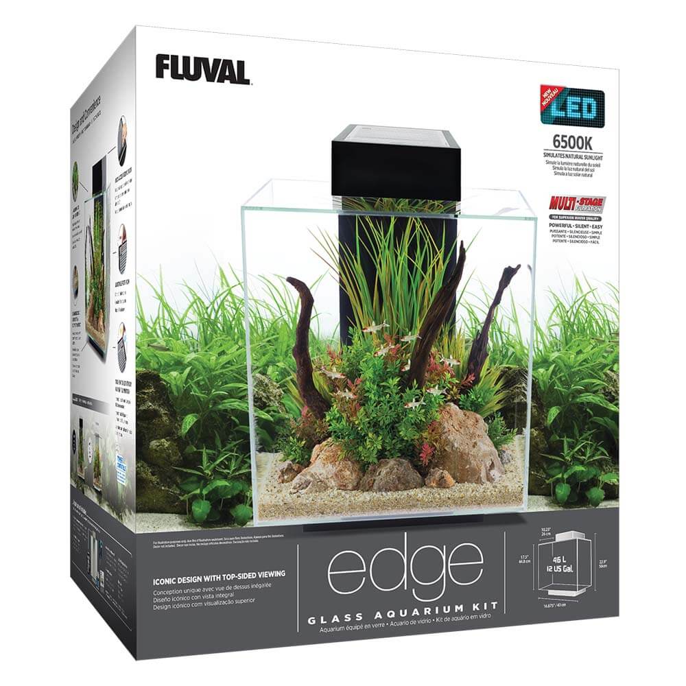 Fluval Edge Black Aquarium Kit 46L