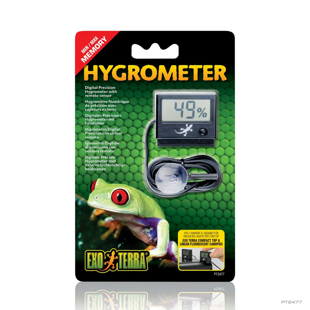 Exo Terra LCD Rept-O-Meter Hygrometer with Probe