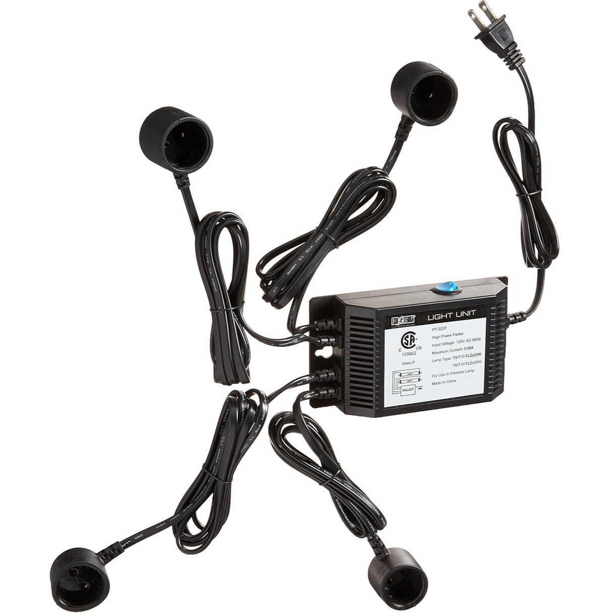 Exo Terra T8 & T10 Reptile Light Unit 2 x 30w Exo Terra