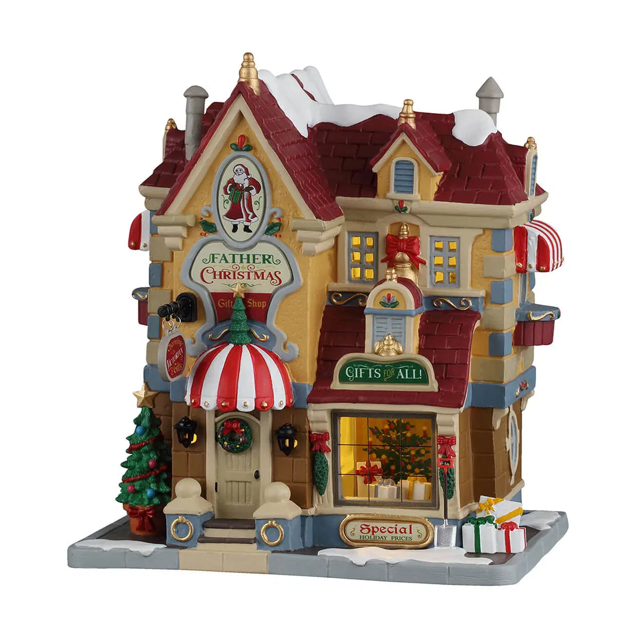 Father Christmas Gift Shop Lemax Christmas Village Illuminated Building Lemax Christmas Village