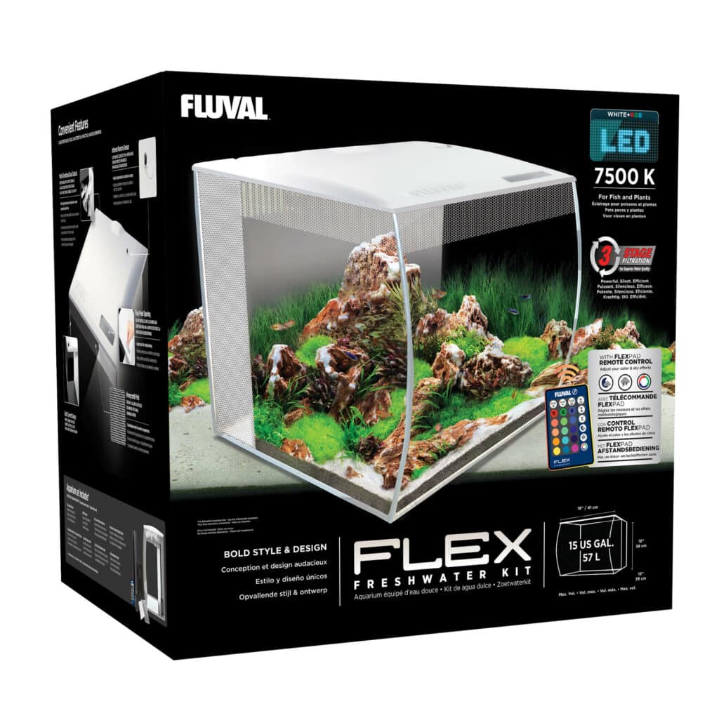 Fluval Flex 57L Aquarium Kit White