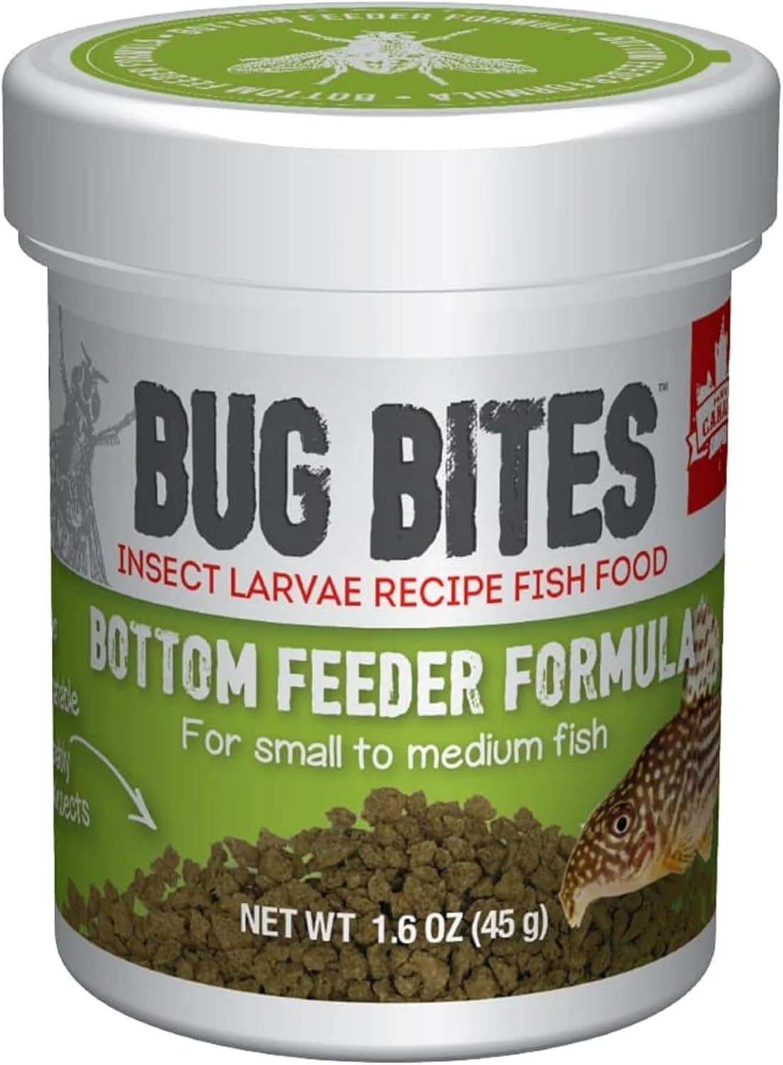 Fluval Bug Bites Bottom Feeder Granules 45g (1.4-2mm)