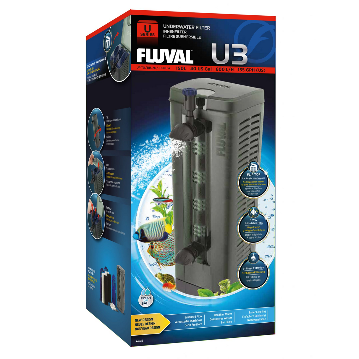 Fluval U3 Underwater Aquarium Filter