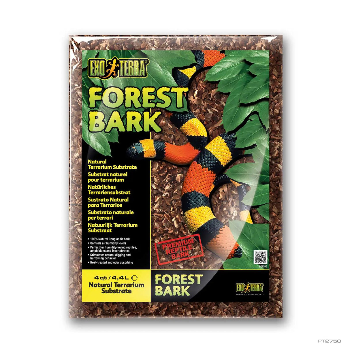 Exo Terra Forest Bark Substrate 4.4L – Natural Terrarium Bedding Exo Terra