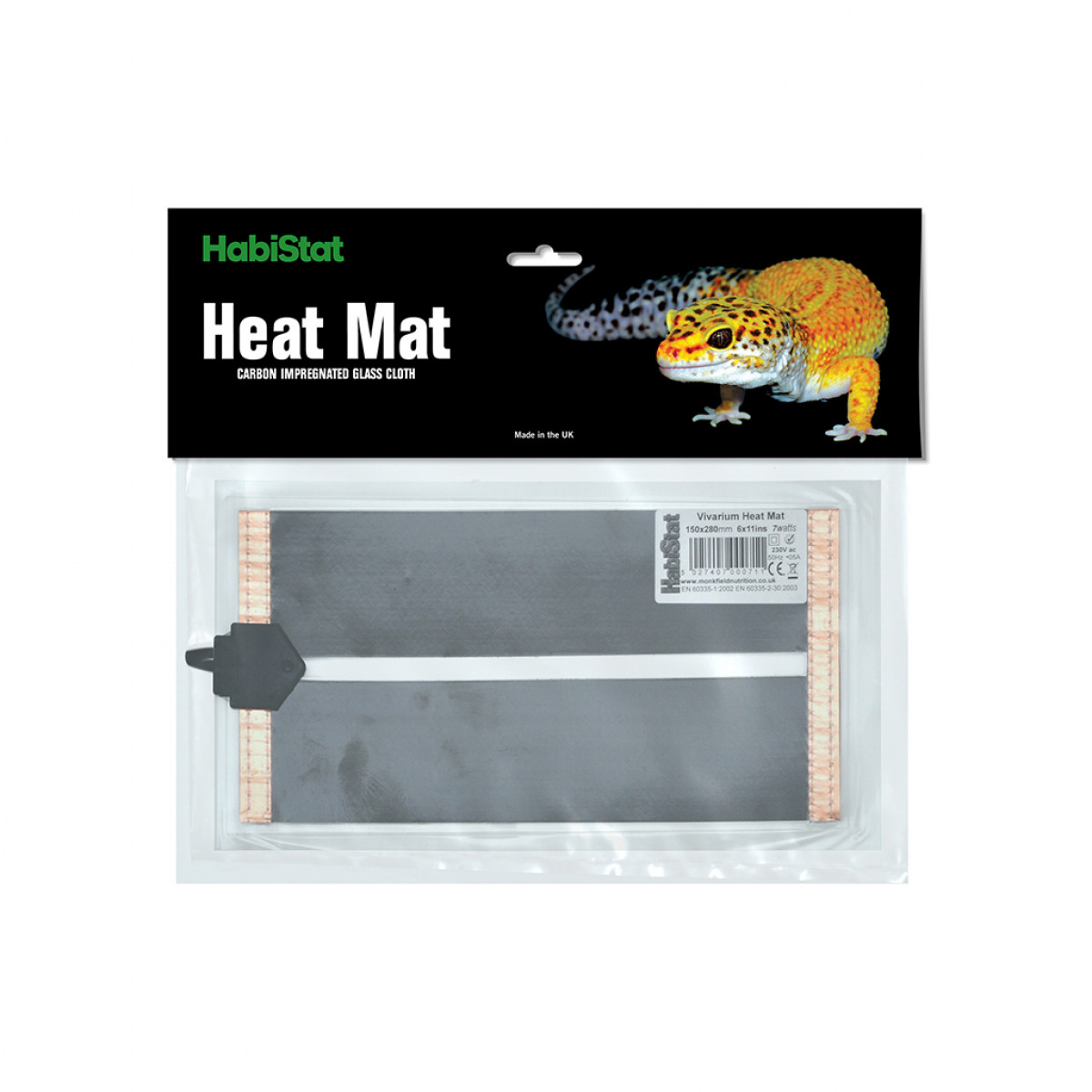HabiStat Carbon Printed Heat Mat 15 x 28cm (6 x 11") 7W