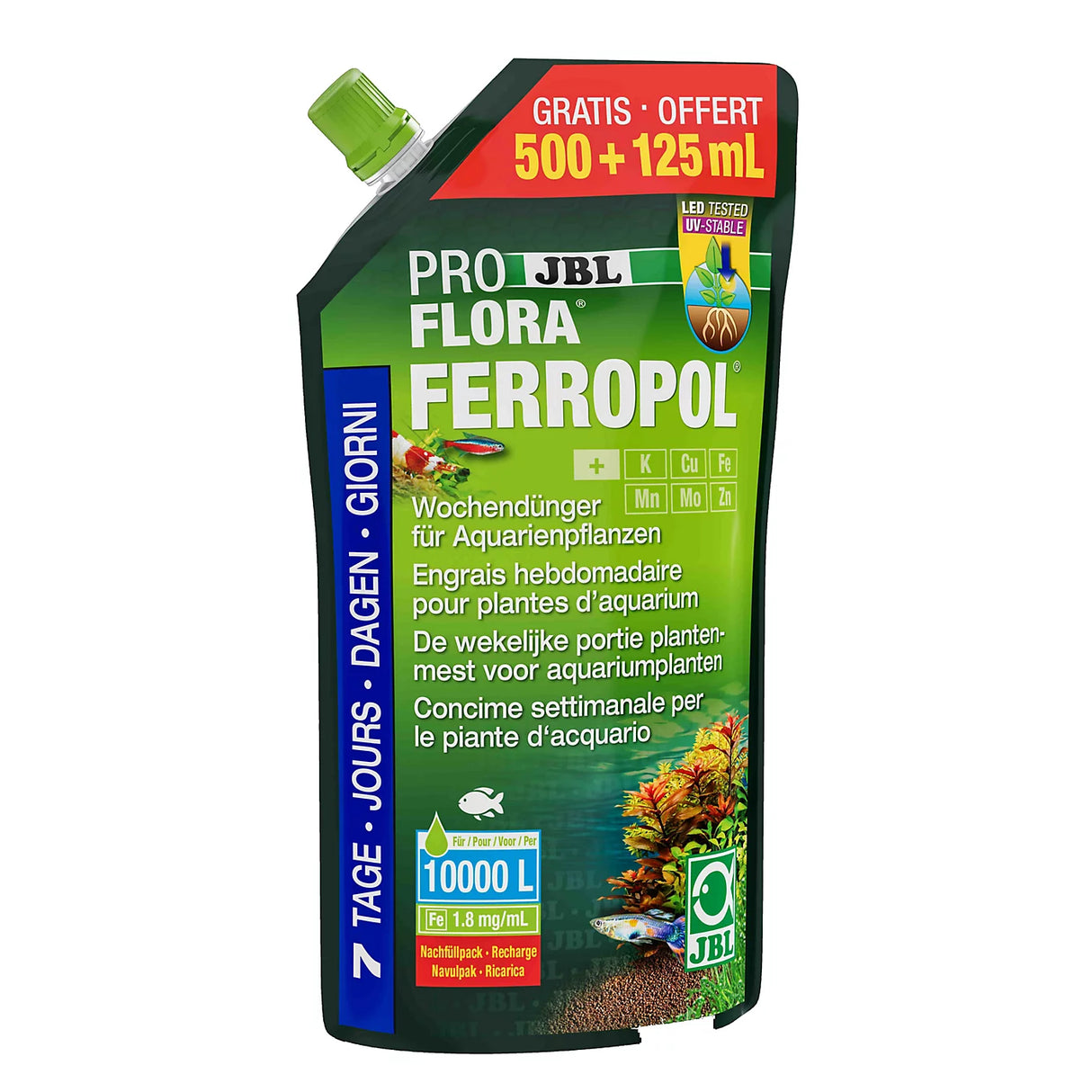 JBL ProFlora Ferropol Liquid Plant Fertiliser Refill 500+125ml Jbl Gmbh & Co