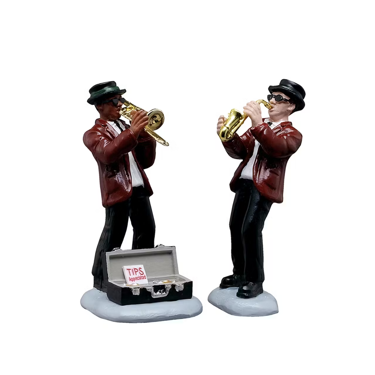 Jazz Duo Set Of 2 Lemax Christmas Village Figurine