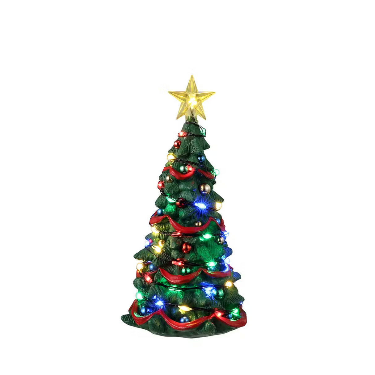 Joyful Christmas Tree Multi Light B/O (4.5V) Lemax Christmas Village Trees