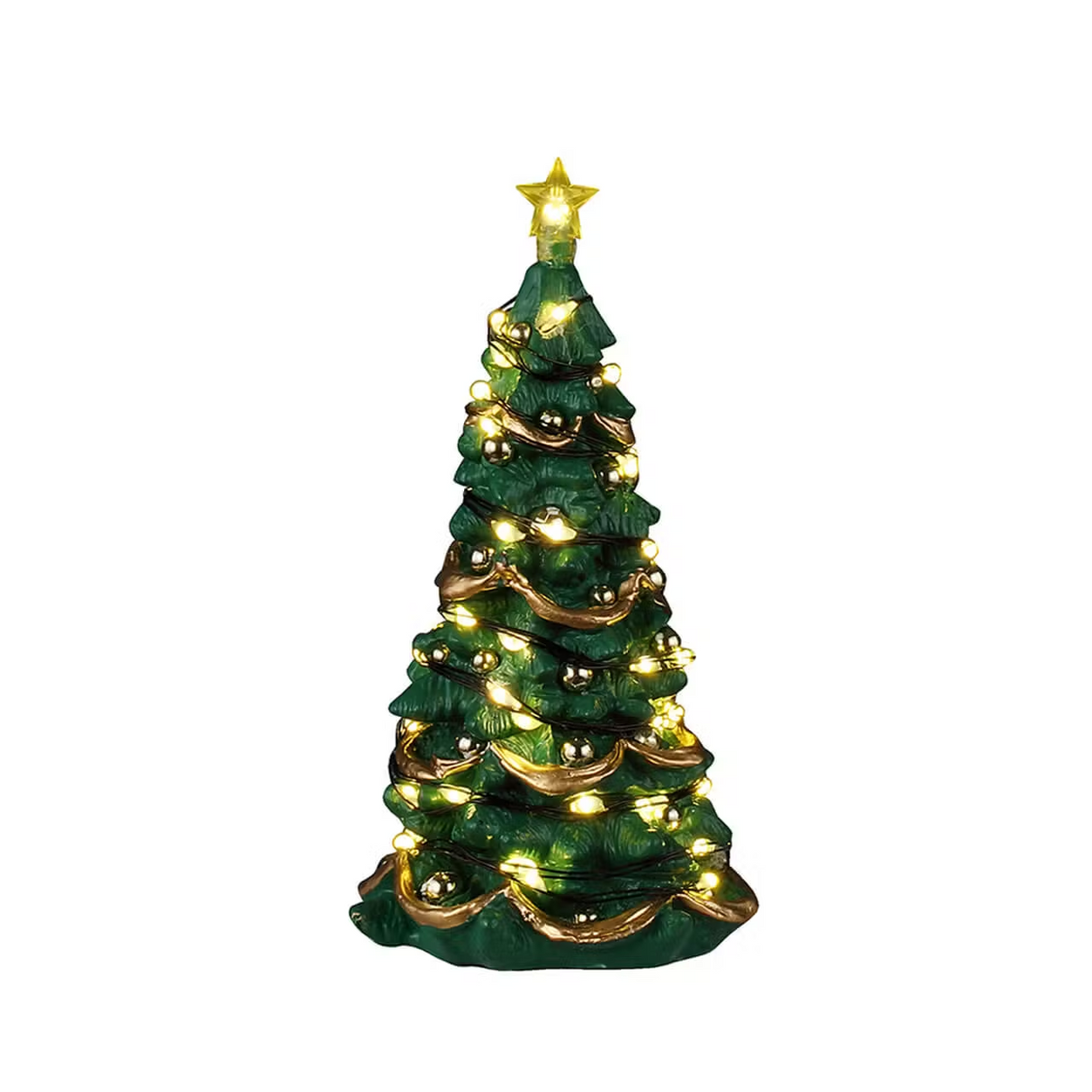 Joyful Christmas Tree Clear Light B/O (4.5V) Lemax Christmas Village Trees