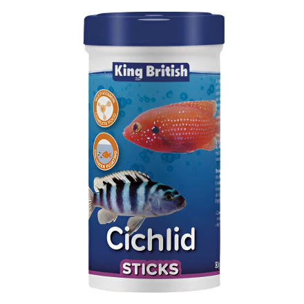 King British Cichlid Floating Food Sticks (with IHB) 80g