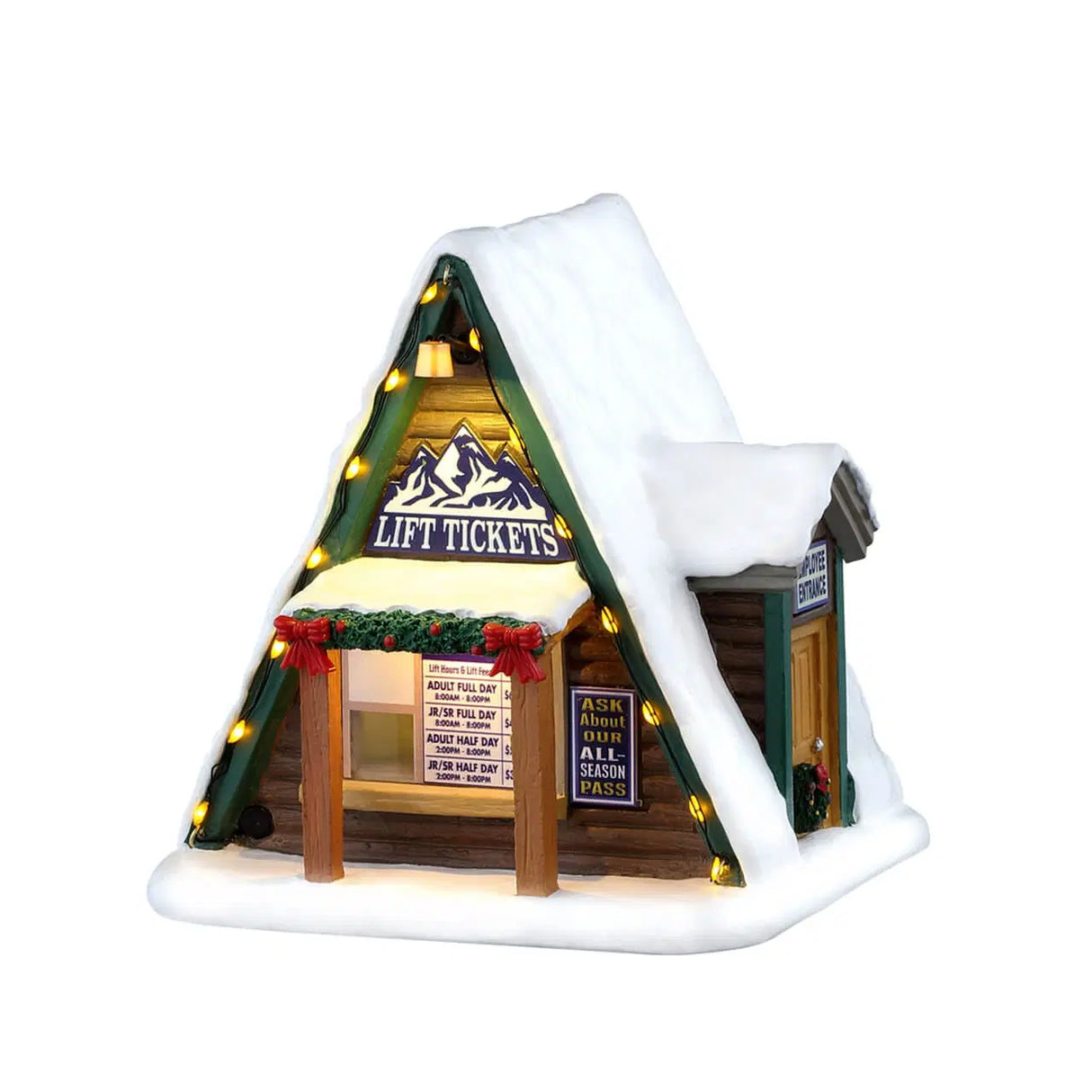 Lift Ticket Booth Lemax Christmas Village Table Accent Lemax