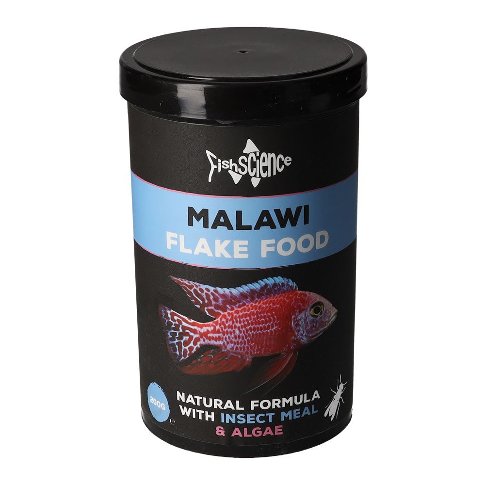 FishScience Malawi Flakes Aquarium Fish Food 200g