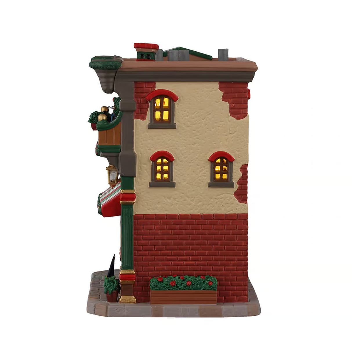 Mario's Pizzeria & Bistro Lemax Christmas Village Illuminated Building Lemax