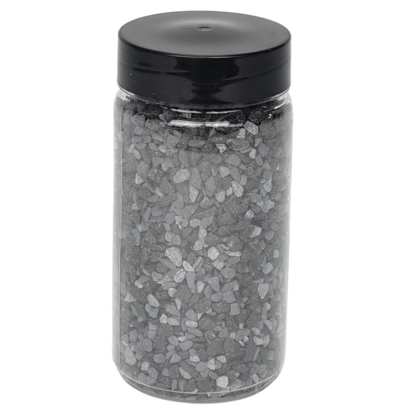 My Village Black-Grey Pebbles Medium Grain – 370 ml Tub Natural Stone Landscaping Accent (SKU MYD106) Mill Race Garden Centre