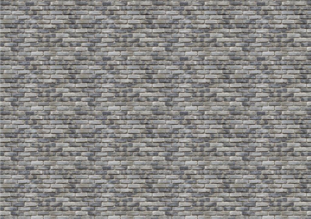 My Village Grey Brick Effect Sheet (29.7 × 21 cm) – Decorative Brick Pattern Cardstock for Christmas Villages Mill Race Garden Centre