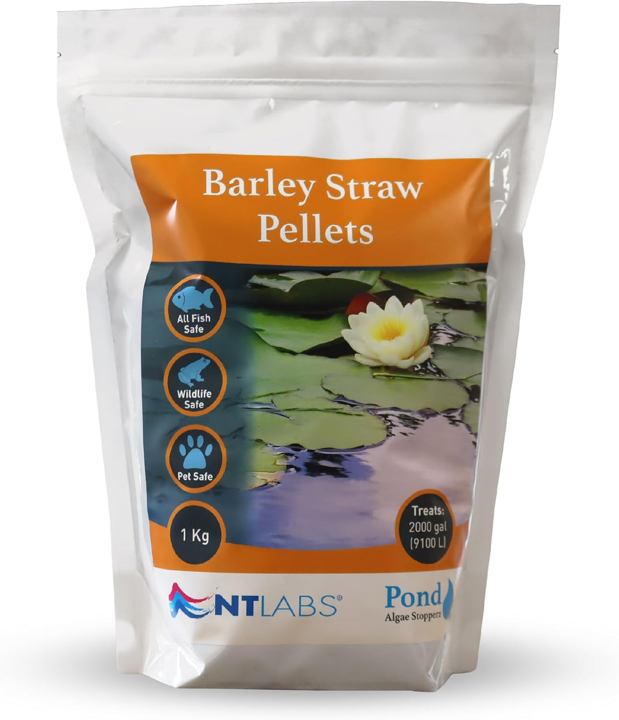 NT Labs Pond Algae Stopperz Barley Straw Pellets 2.5L / 1kg Nt Labs