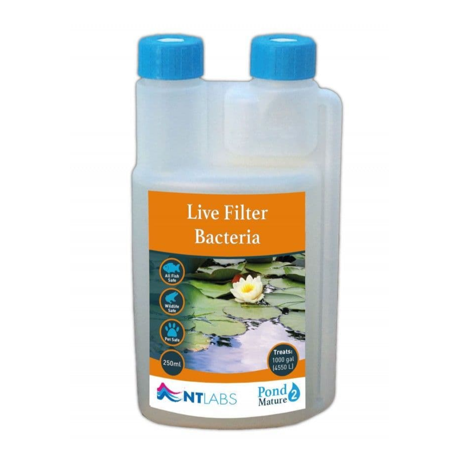 NT Labs Live Filter Bacteria Pond Mature 250ml – Fish & Plant Safe Nt Labs