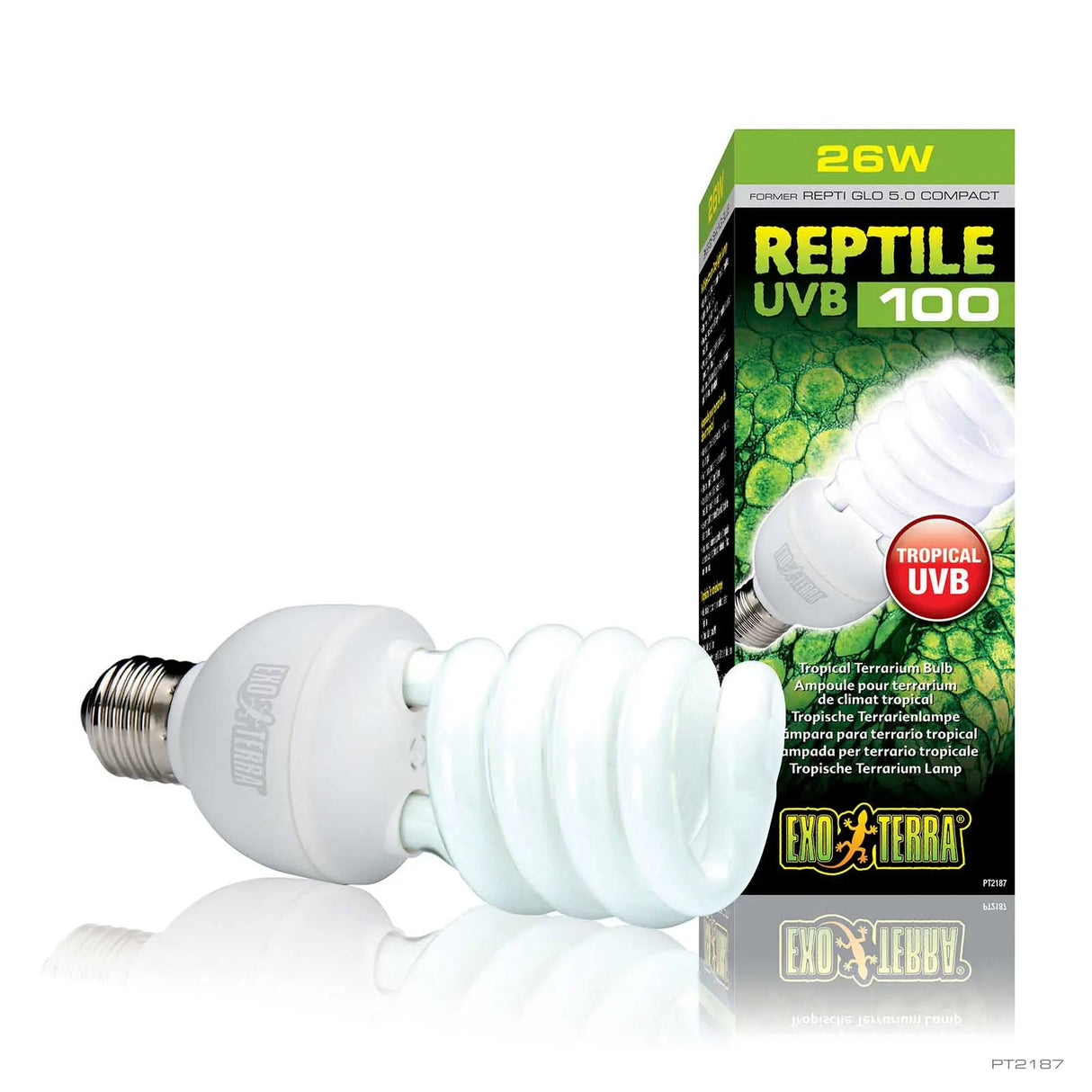 Exo Terra UVB100 26W – Tropical Reptile Terrarium Bulb Rolf C. Hagen