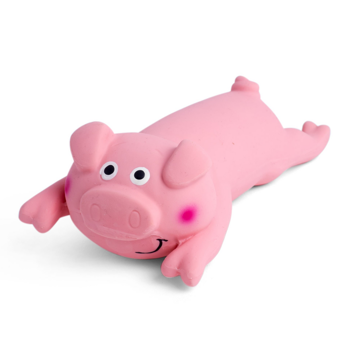 Petface Buddies Latex Lounging Pig Dog Toy