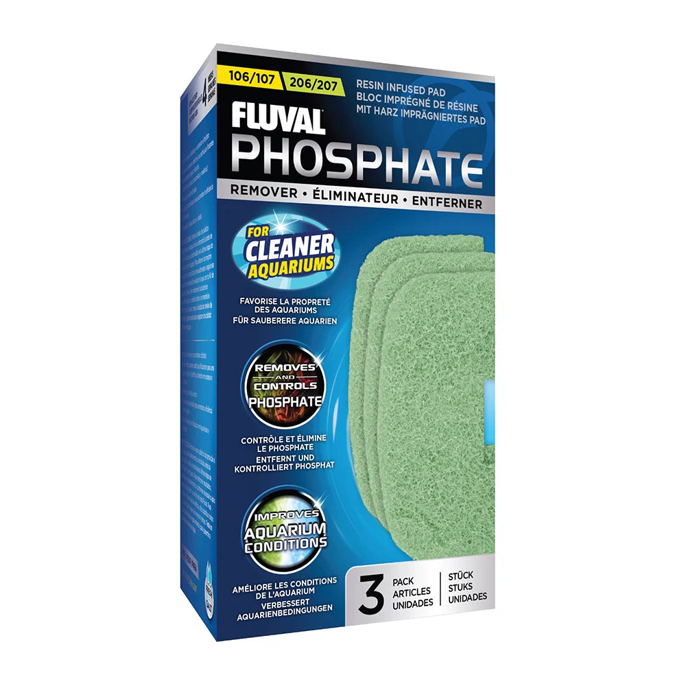 Fluval Phosphate Remover for 106/206, 107/207 Canister Filter, 3-Pack