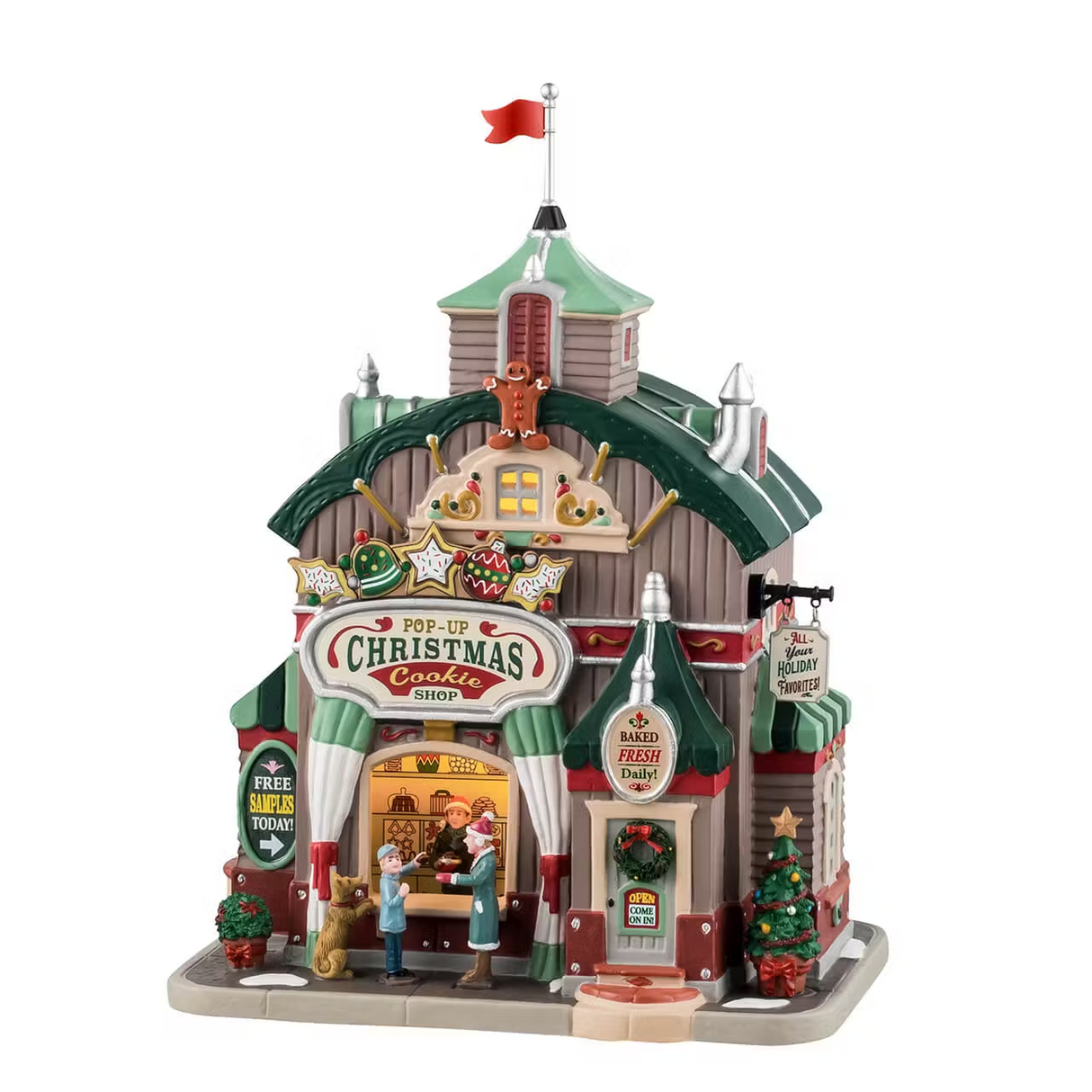 Pop-Up Christmas Cookie Shop Incl. Adaptor 100 Ma (White) Lemax Christmas Village Illuminated Building