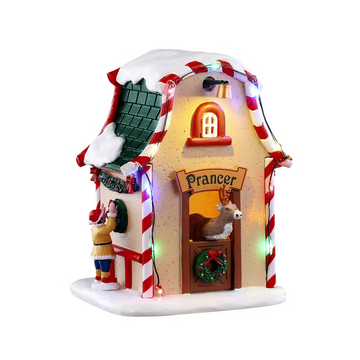 Prancer's Den, AC Adaptable (Not Included) Lemax Christmas Village Table Accent