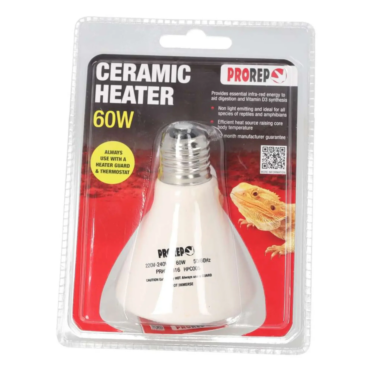 Pro Rep Ceramic Heat Emitter 100w Peregrine Livefoods Ltd