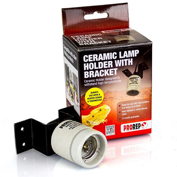 ProRep Ceramic Lamp Holder with Bracket – Heat Safe Peregrine Livefoods Ltd