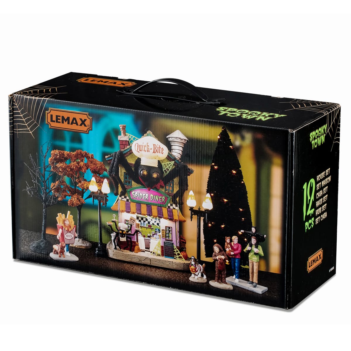 QUICK BITE SPIDER DINER SET Lemax Spooky Town