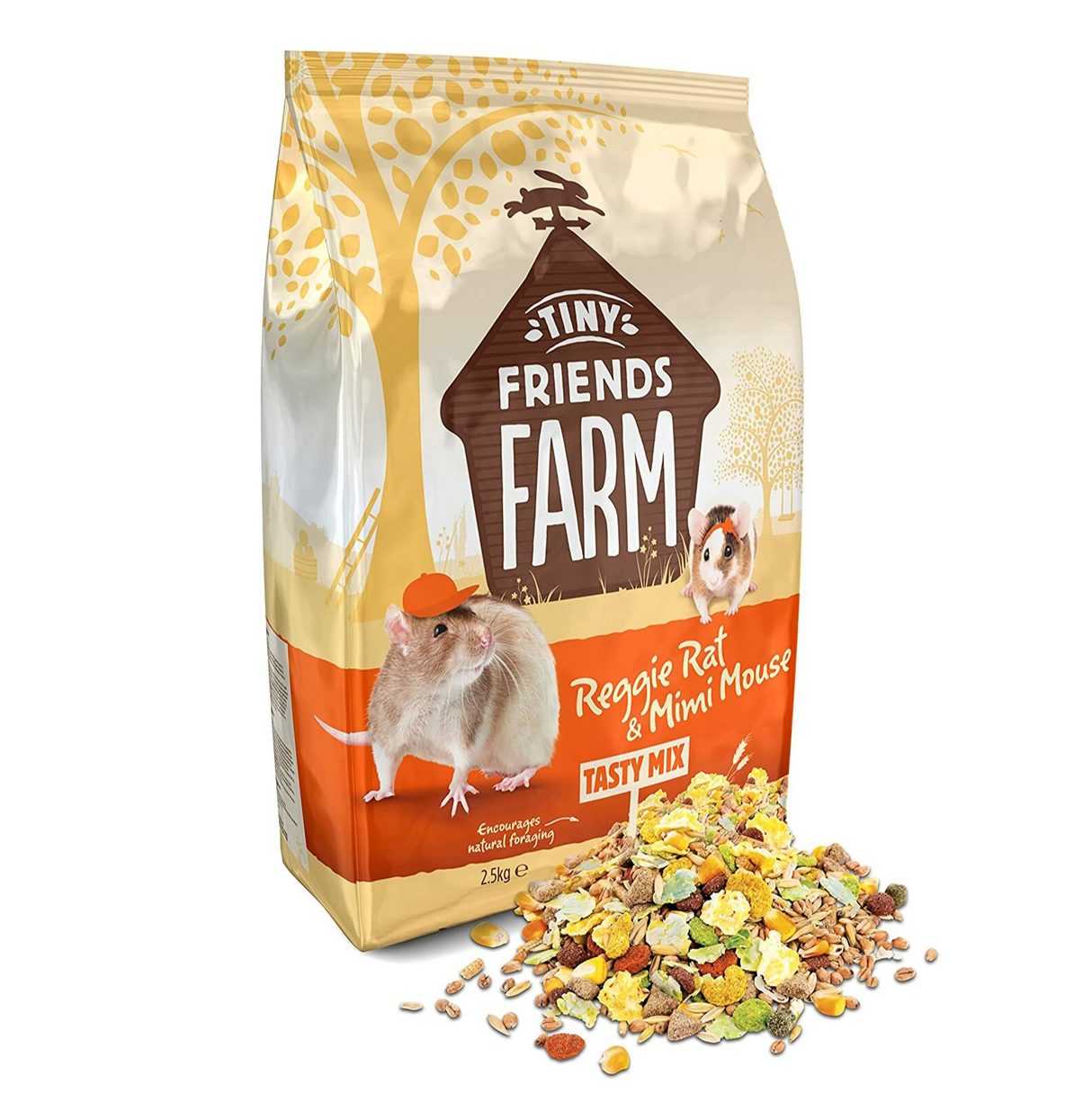 Tiny Friends Reggie Rat and Mimi Mouse Tasty Mix 850g