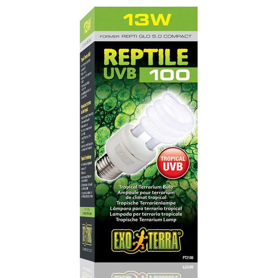 Exo Terra UVB 100 Tropical Terrarium Bulb 13w Rolf C. Hagen