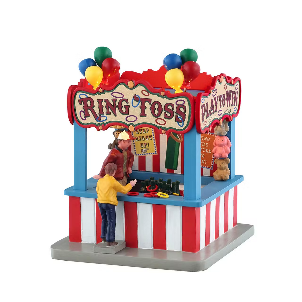 Ring Toss Game B/O (4.5V) Lemax Christmas Village Illuminated Building