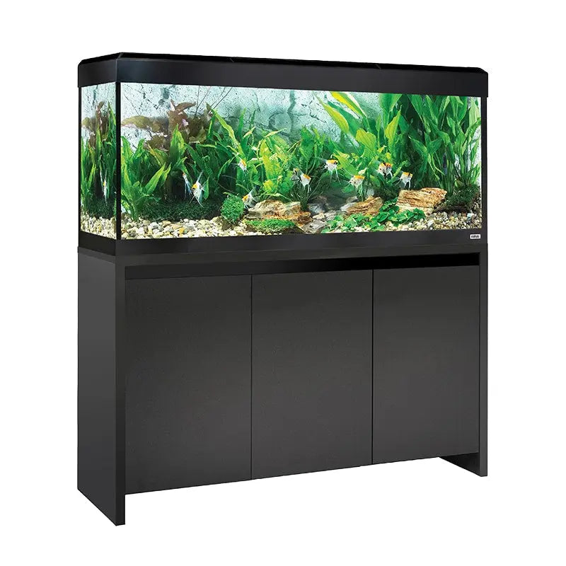 Fluval Roma 240L Bluetooth LED Aquarium with Black Cabinet – Filter & Heater Included Fluval