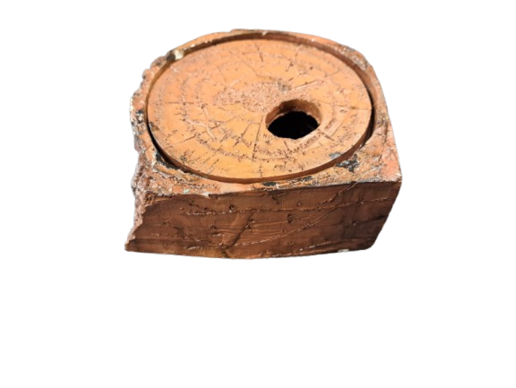 Root Pot with Lid Aquarium Ornament